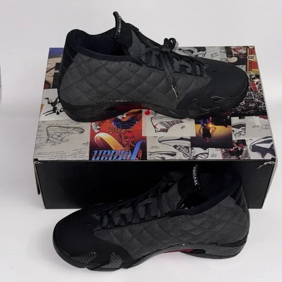 Jordan Retro14 Black Ferrari Men's size 10 - Picture 4 of 7